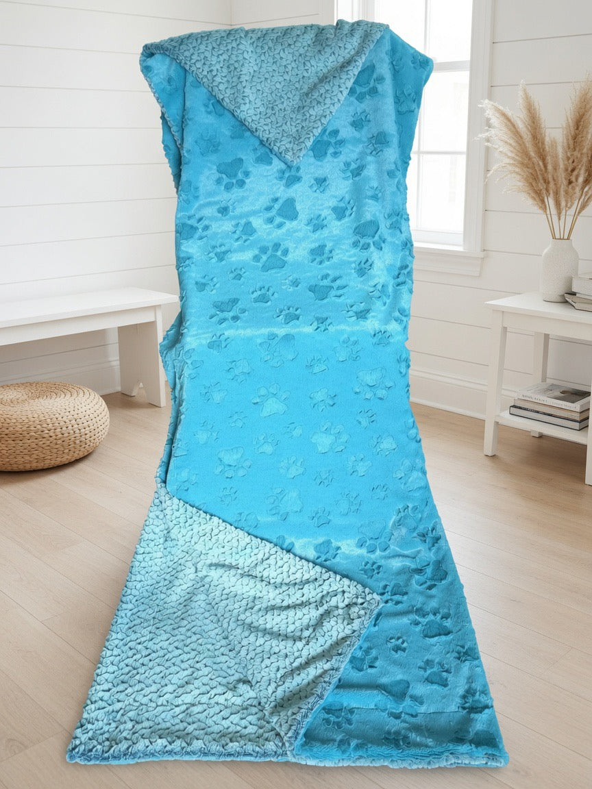 Teal Paws with Aqua Ridge